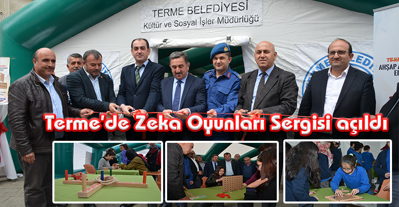 Terme’de Zeka Oyunları Sergisi açıldı