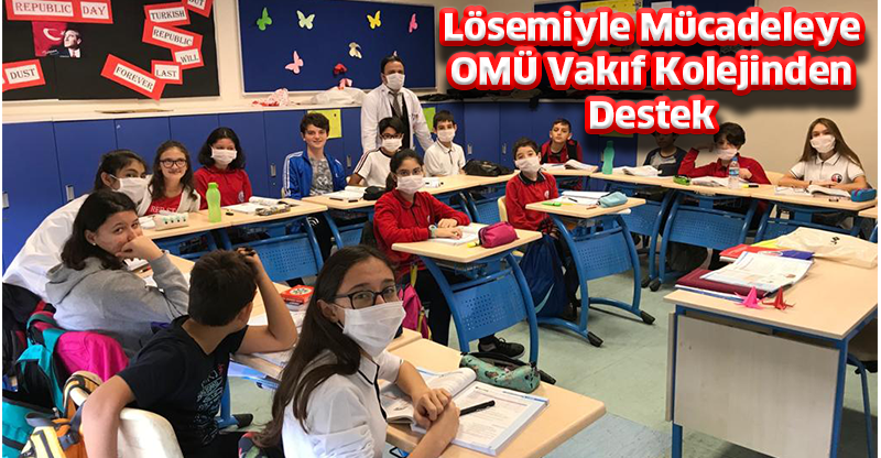 Lösemiyle Mücadeleye OMÜ Vakıf Kolejinden Destek