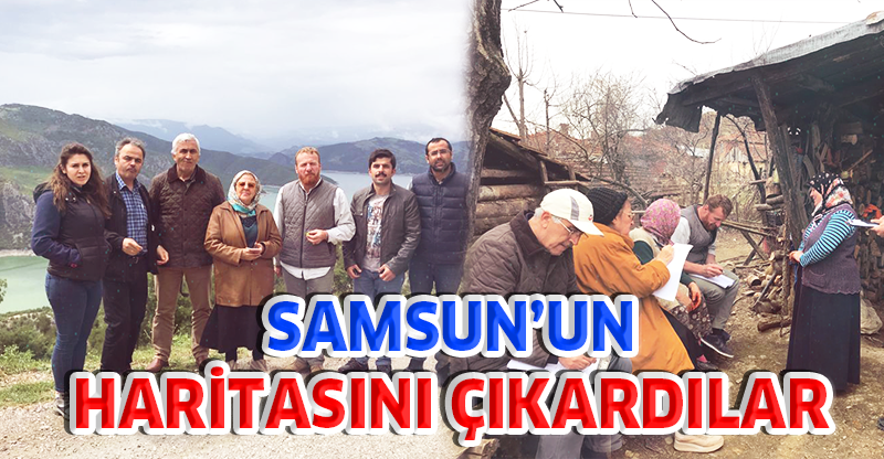 SAMSUN'UN HARİTASINI ÇIKARDILAR