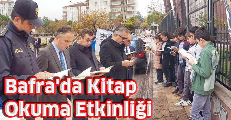 Bafra'da Kitap Okuma Etkinliği