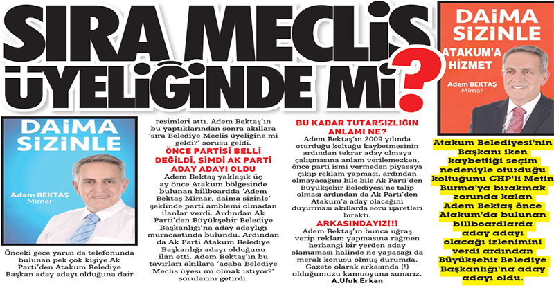 SIRA MECLİS ÜYELİĞİNDE Mİ?