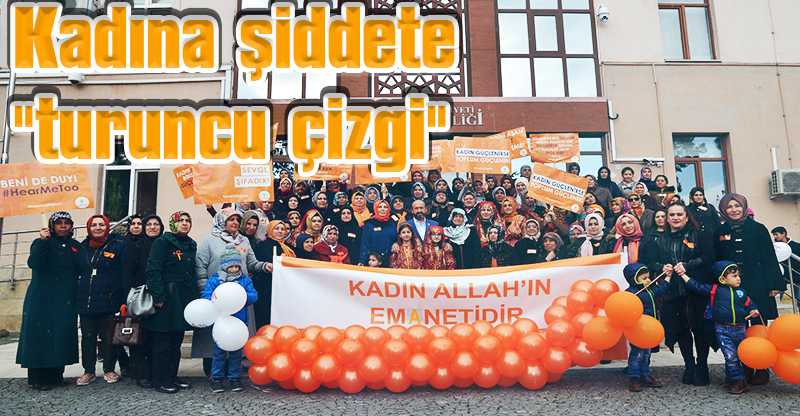 Kadına şiddete "turuncu çizgi"