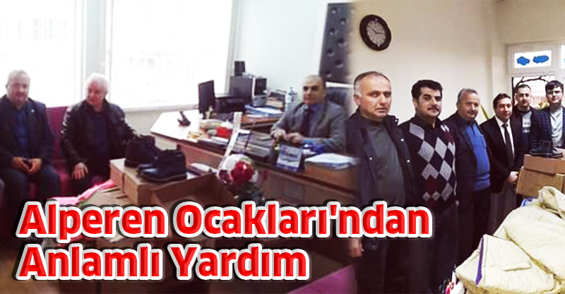 Alperen Ocakları'ndan Anlamlı Yardım