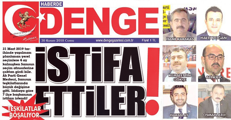 İSTİFA ETTİLER!