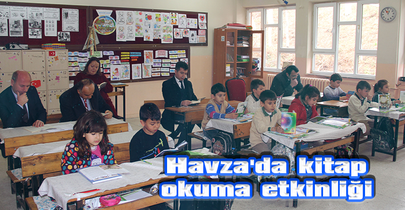 Havza'da kitap okuma etkinliği