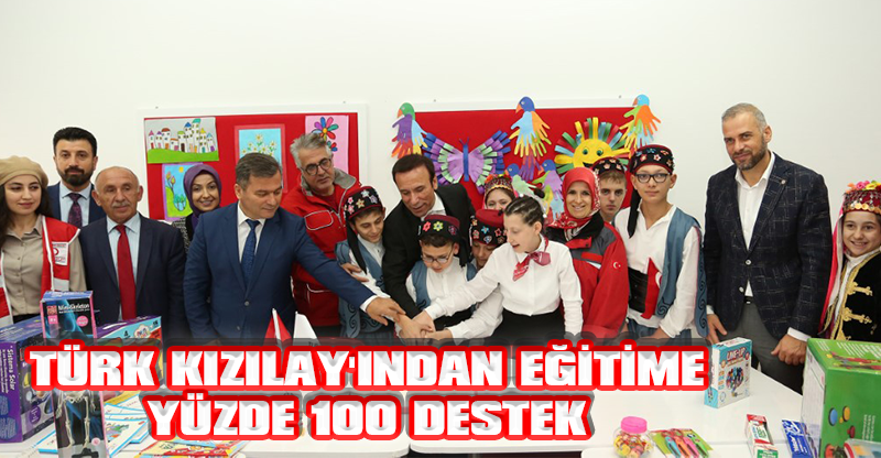 TÜRK KIZILAY'INDAN EĞİTİME YÜZDE 100 DESTEK