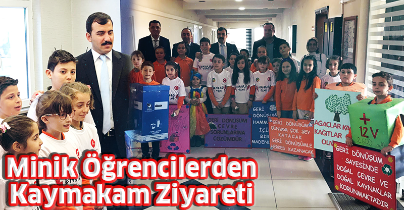 Minik Öğrencilerden Kaymakam Ziyareti