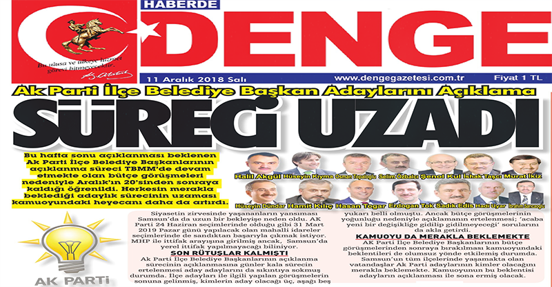 Ak Parti'nin İlçe Belediye Başkan Adaylarını Açıklama SÜRECİ UZADI