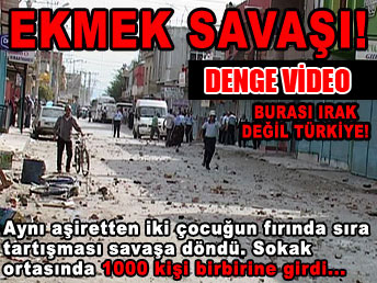 Aşiret ekmek için birbirine girdi