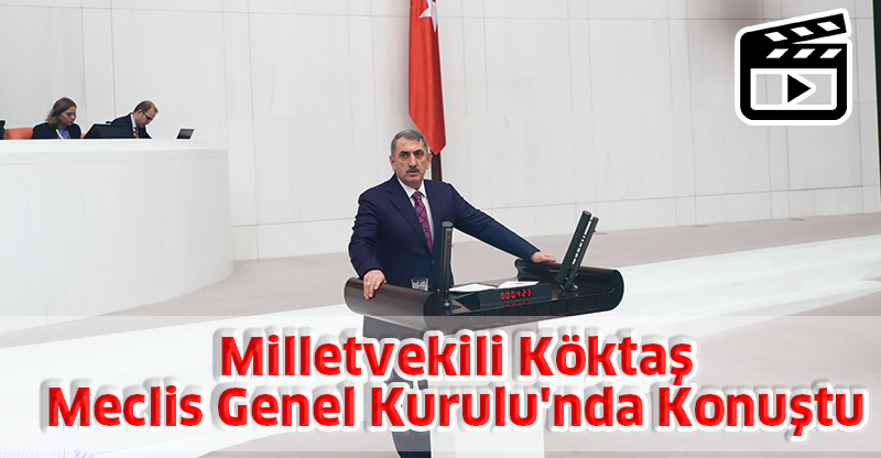 Milletvekili Köktaş Meclis Genel Kurulu'nda Konuştu