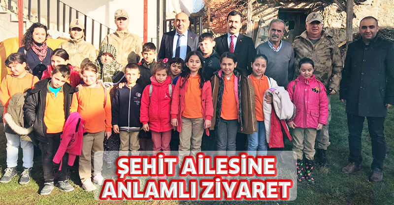 ŞEHİT AİLESİNE ANLAMLI ZİYARET