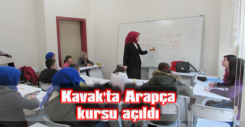 Kavak'ta Arapça kursu açıldı