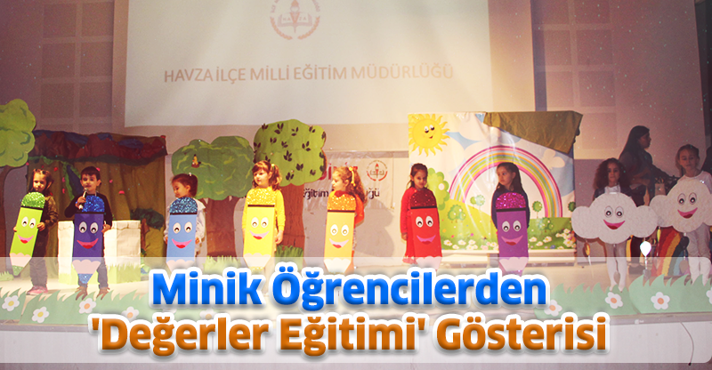 Minik Öğrencilerden 'Değerler Eğitimi' Gösterisi