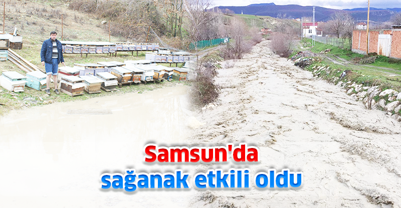 Samsun'da sağanak etkili oldu