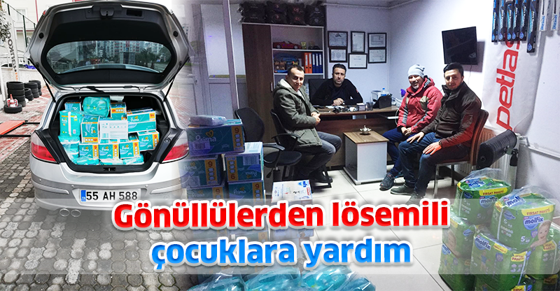 Gönüllülerden lösemili çocuklara yardım