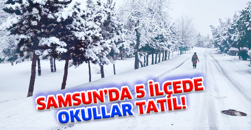 SAMSUN’DA 5 İLÇEDE OKULLAR TATİL!