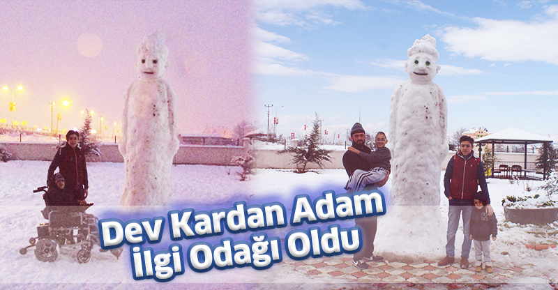 Dev Kardan Adam İlgi Odağı Oldu