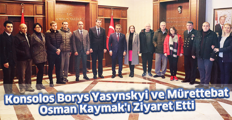 Konsolos Borys Yasynskyi ve Mürettebat Osman Kaymak'ı Ziyaret Etti
