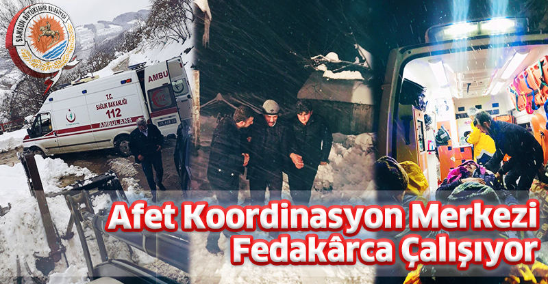 Afet Koordinasyon Merkezi Fedakârca Çalışıyor