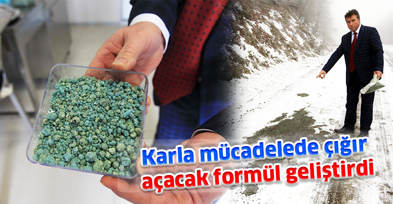 Karla mücadelede çığır açacak formül geliştirdi
