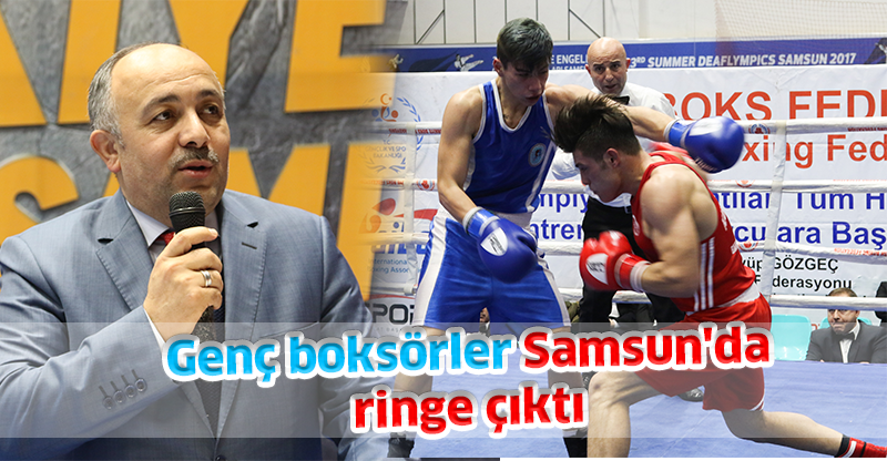 Genç boksörler Samsun'da ringe çıktı