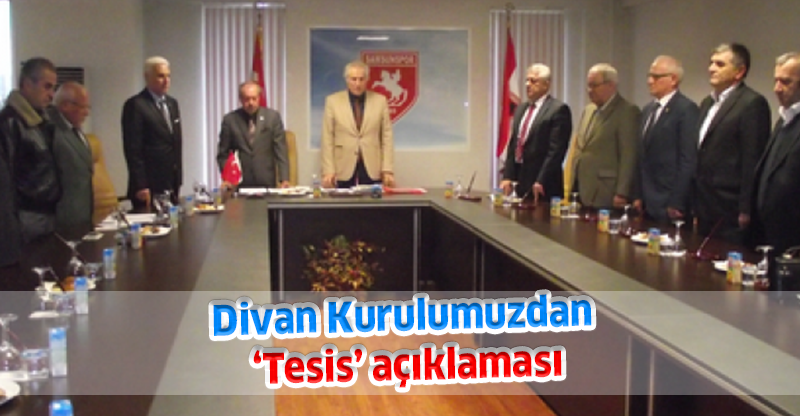 Divan Kurulumuzdan ‘Tesis’ açıklaması