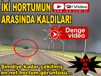 İki hortumun arasında kaldılar! ...