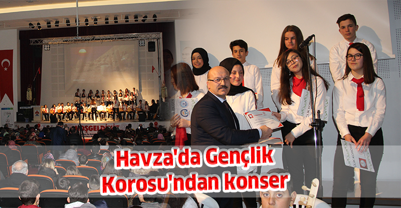 Havza'da Gençlik Korosu'ndan konser