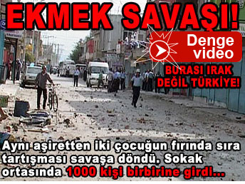 Aşiret ekmek için birbirine girdi ...