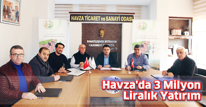 Havza'da 3 Milyon Liralık Yatırım