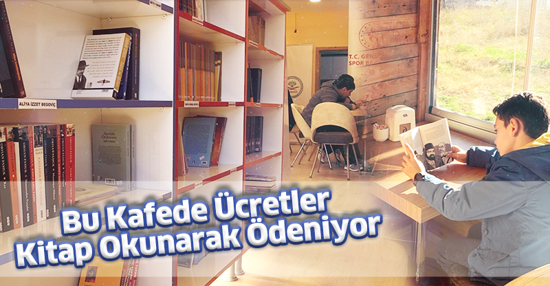 Bu Kafede Ücretler Kitap Okunarak Ödeniyor