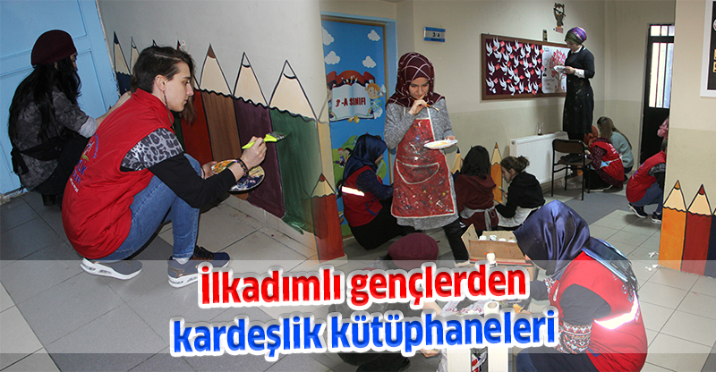 İlkadımlı gençlerden kardeşlik kütüphaneleri