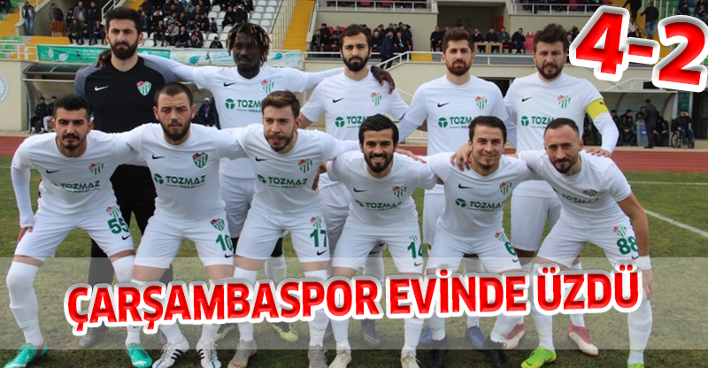 ÇARŞAMBASPOR EVİNDE ÜZDÜ: 4-2