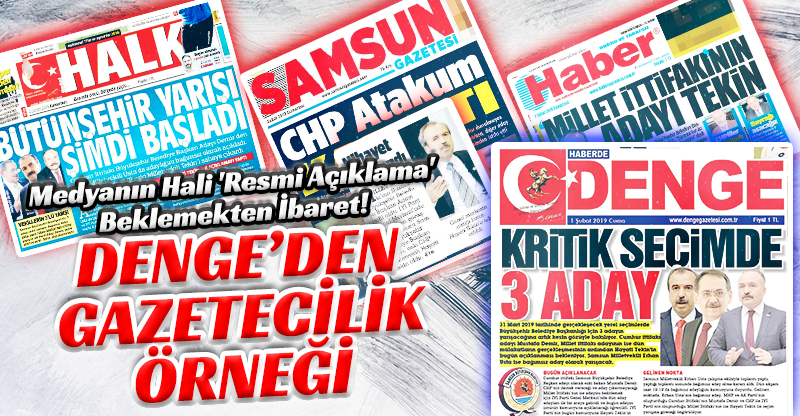 DENGE'DEN GAZETECİLİK ÖRNEĞİ