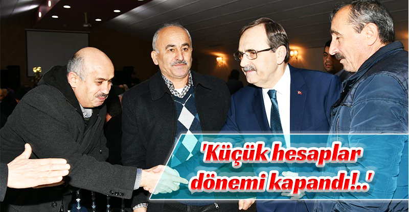 'Küçük hesaplar dönemi kapandı!..'
