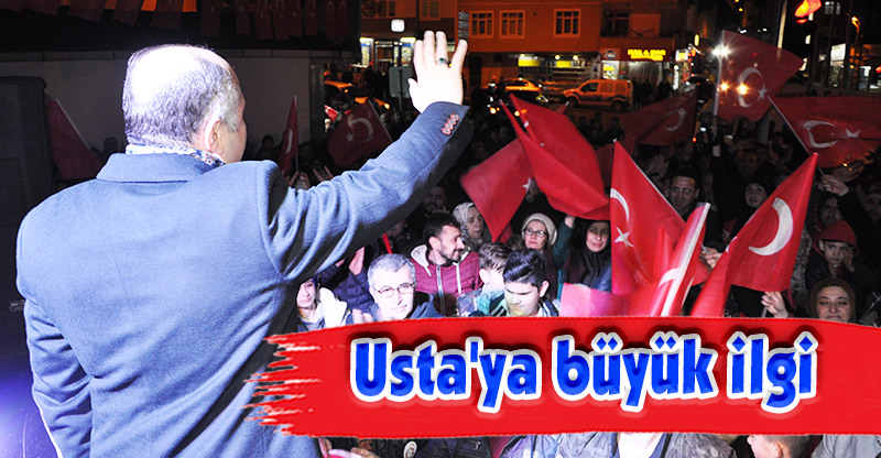 Usta'ya büyük ilgi