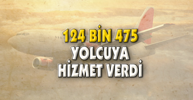 124 BİN 475 YOLCUYA HİZMET VERDİ