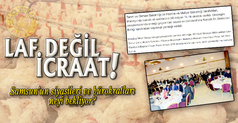 LAF DEĞİL İCRAAT!