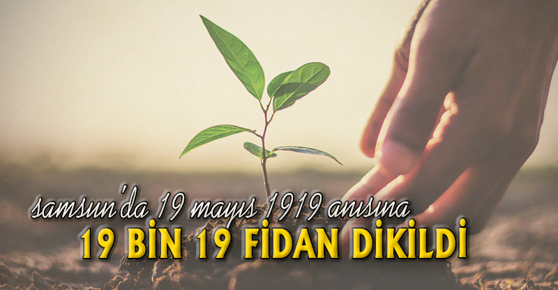 19 BİN 19 FİDAN DİKİLDİ