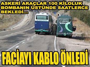 Faciayı kablo önledi ...