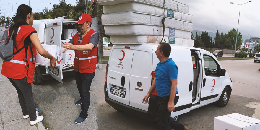 TÜRK KIZILAY’I ZARAR GÖRENLERİN YANINDA!