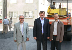 Bafra'da asfalt çalışması