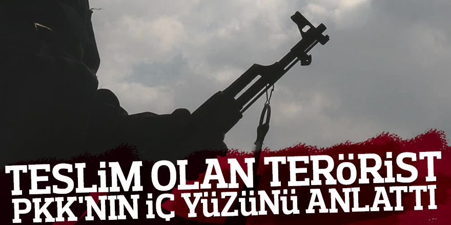 TESLİM OLAN TERÖRİST PKK'NIN İÇ YÜZÜNÜ ANLATTI