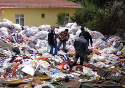 Samsun'da çöp tepkisi
