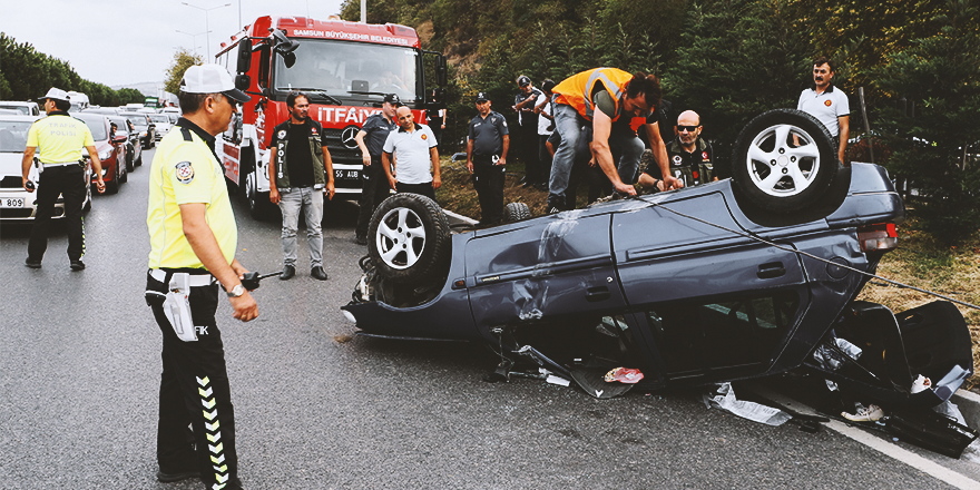 SAMSUN'DA TRAFİK KAZASI! 5'İ ÇOCUK 9 YARALI