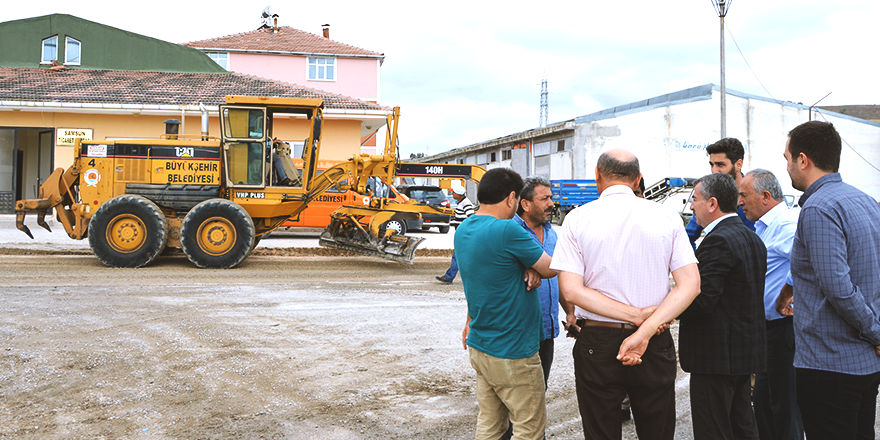 ASFALT ÇALIŞMALARI DENETLENDİ