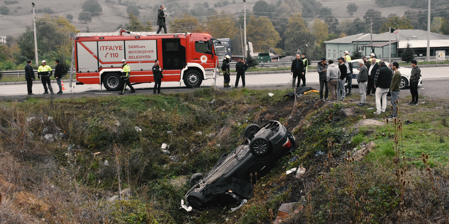SAMSUN'DA TRAFİK KAZASI! 2 ÖLÜ 2 YARALI