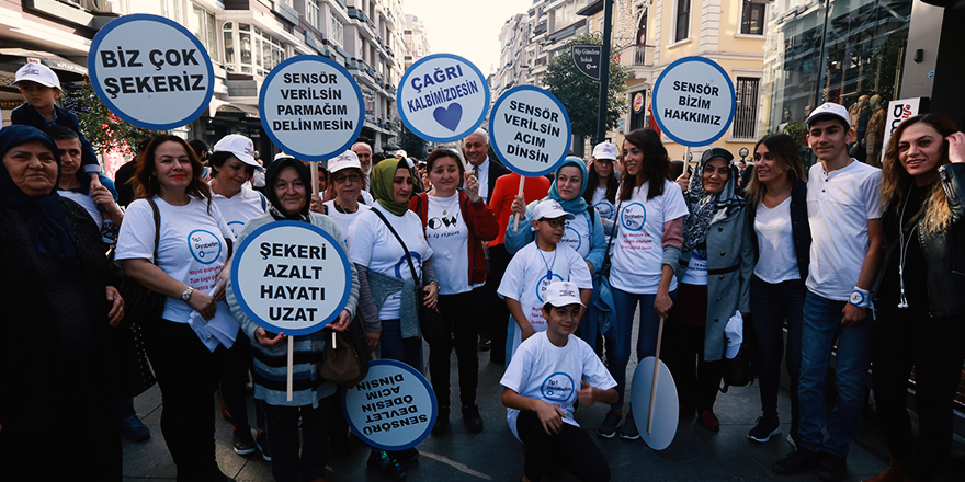 SAMSUN'DA DİYABET İÇİN FARKINDALIK YÜRÜYÜŞÜ