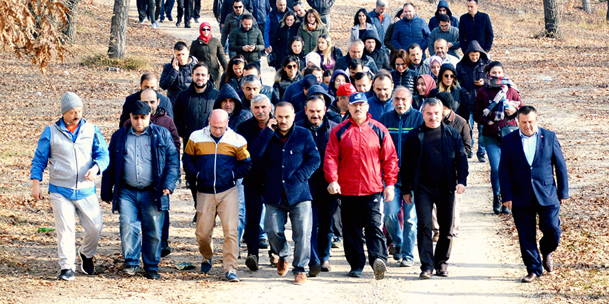 HAVZA'DA ÖĞRETMENLER DOĞA YÜRÜYÜŞÜ YAPTI