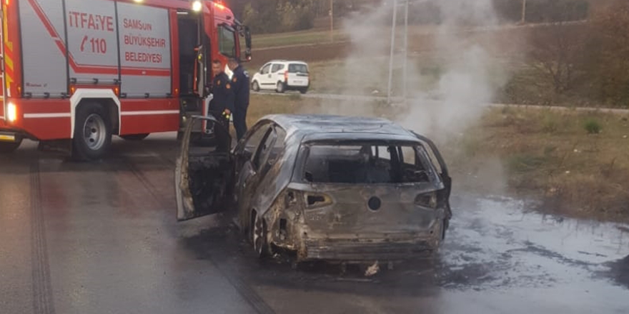 EŞİNİN OTOMOBİLİNİ YAKTI